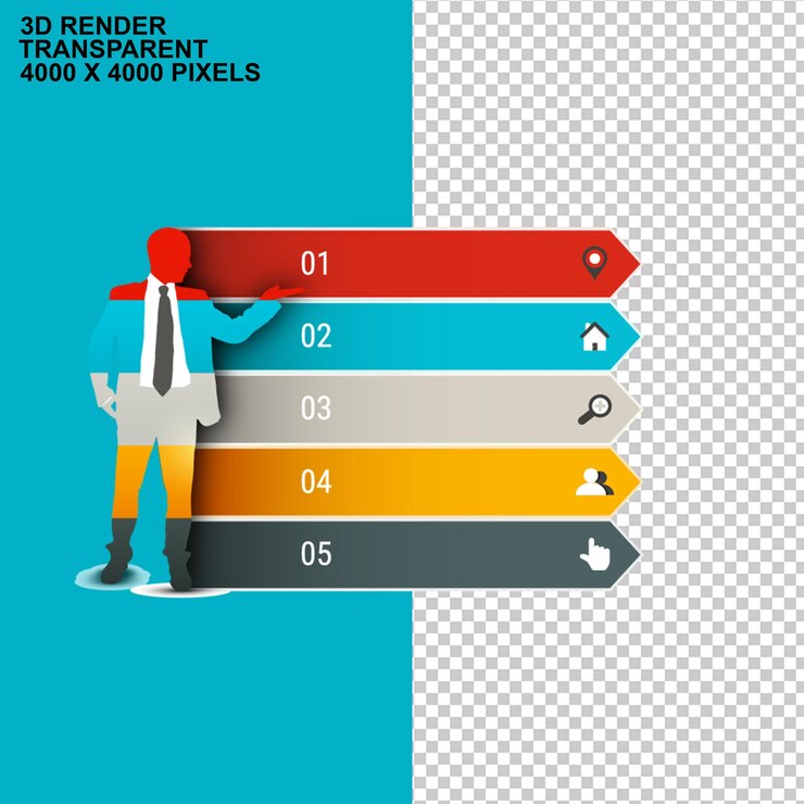 PSD element chart ppt element four assortedcolor papers chemical element ribbon pngpsd