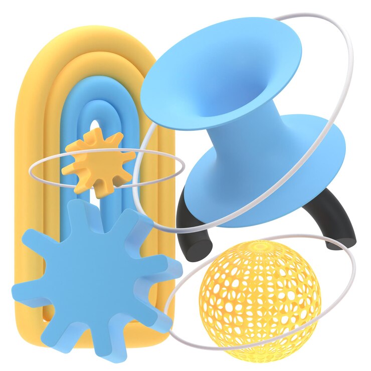 PSD element geometrii abstrakcyjnej 3d
