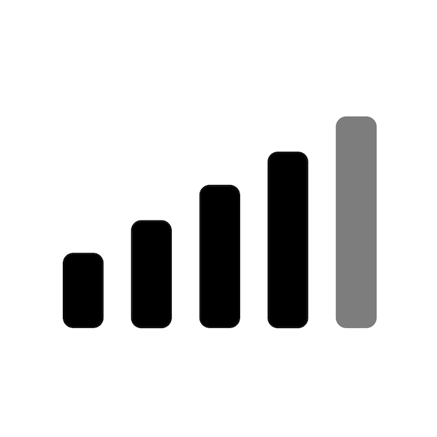 PSD element ikony sygnału z szablonem projektu okręgu szablon ikony głośności pliku psd