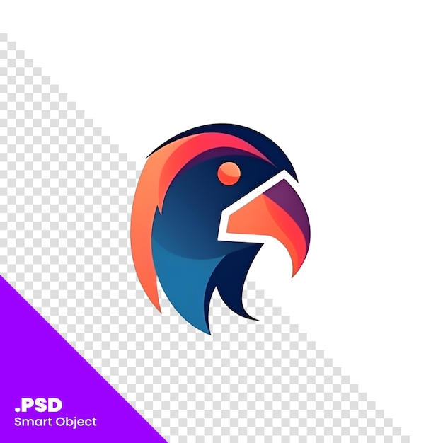 PSD element projektowania logo falcon bird abstract logo eagle bird szablon psd