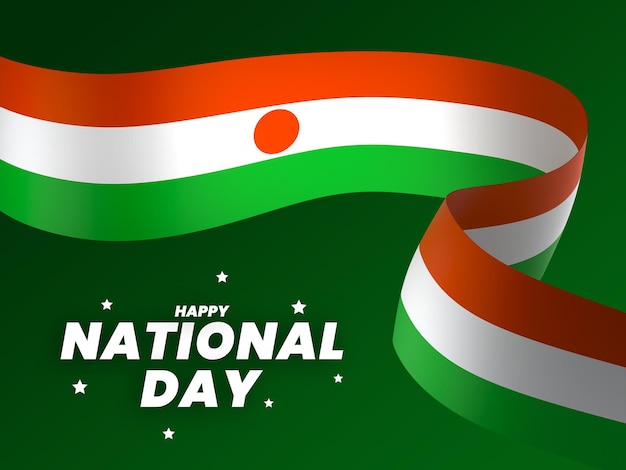 PSD element projektu flagi nigru narodowy dzień niepodległości baner wstążka psd