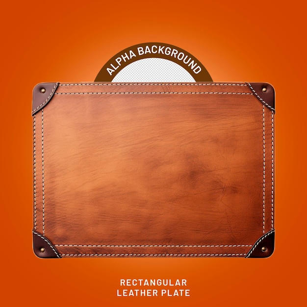 PSD element rectangular leather plate