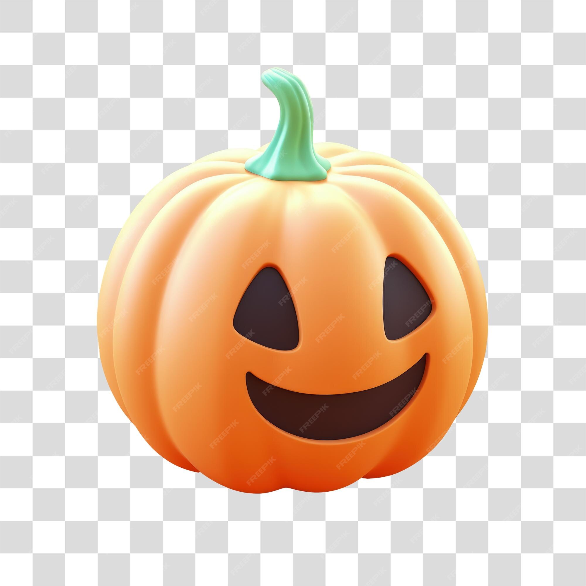 Vetor Isolado Halloween Elemento Laranja Assustador Abóbora PNG