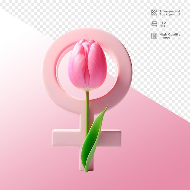 Elemento 3d dia das mulheres womens day 3d element