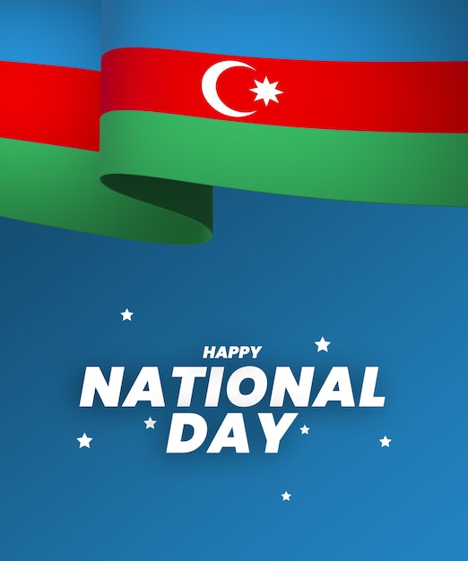 PSD elementy designu flagi azerbejdżanu dzień niepodległości narodowy
