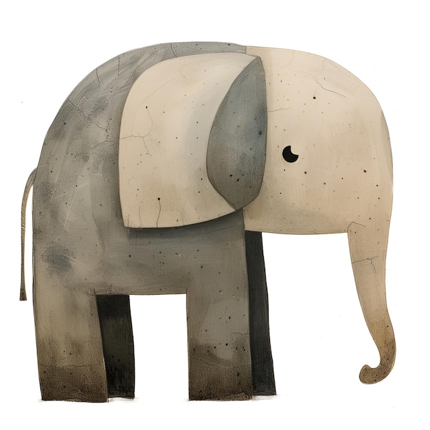 PSD elephant art cutout