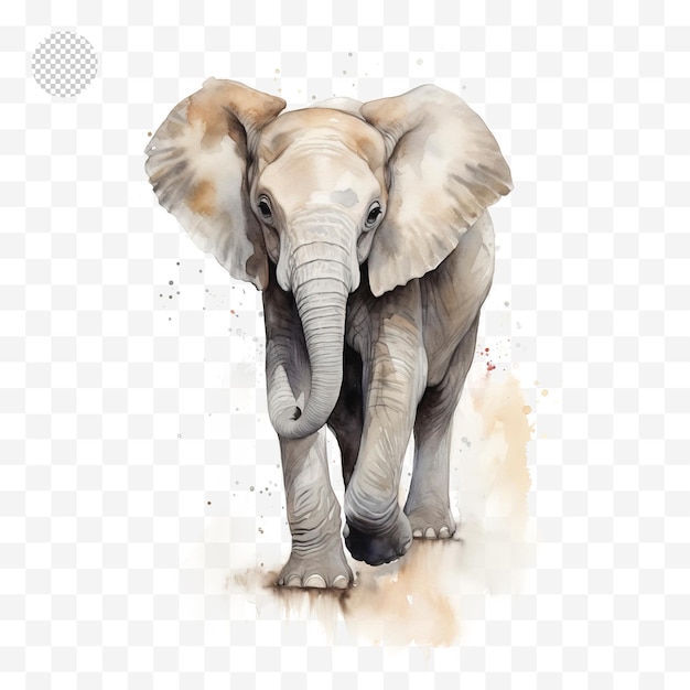 PSD the elephant is a watercolor painting of an elephant hd png download