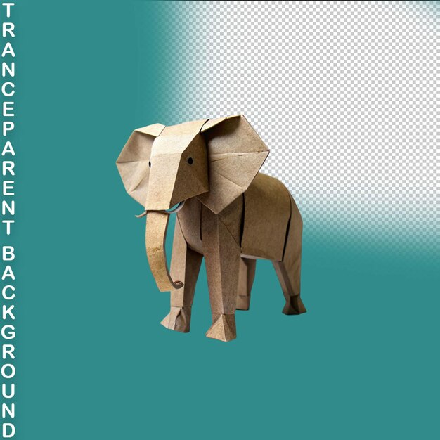 PSD elephant isolated on transparent background