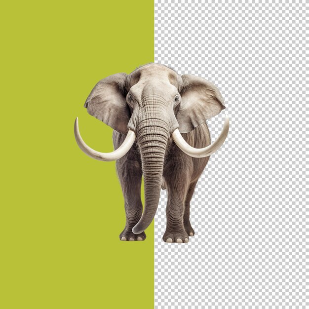 PSD elephant on transparent background png image