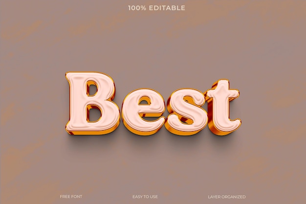 elevate your designs with this editable best 3d text effect