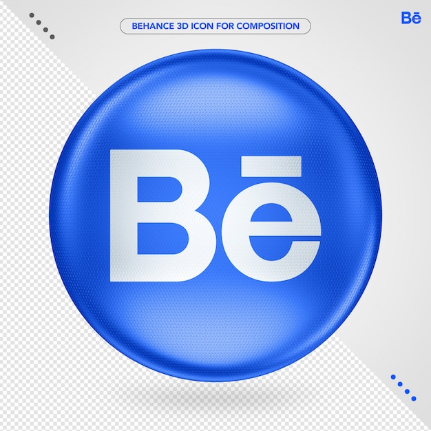 Ellipse Blue Behance Logo Dla Kompozycji