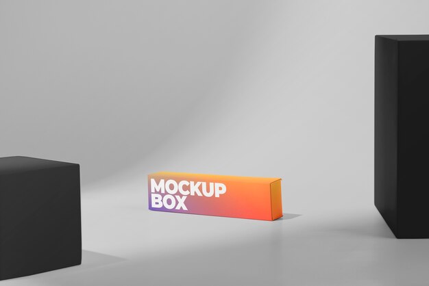 Elongated box mockup design