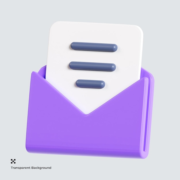 이메일 3d 아이콘