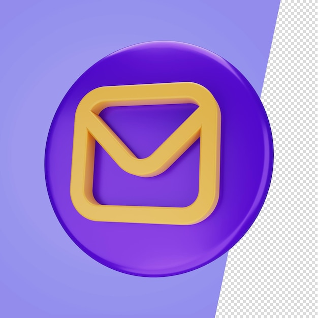 PSD email 3d icon