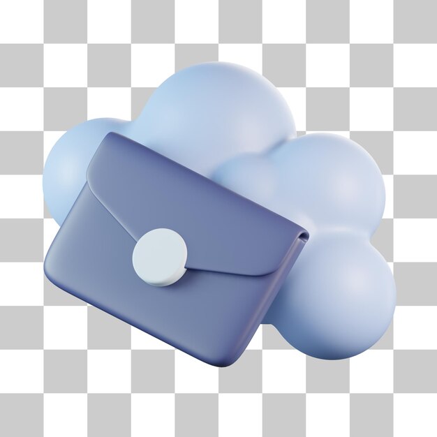 Email cloud 3d icon