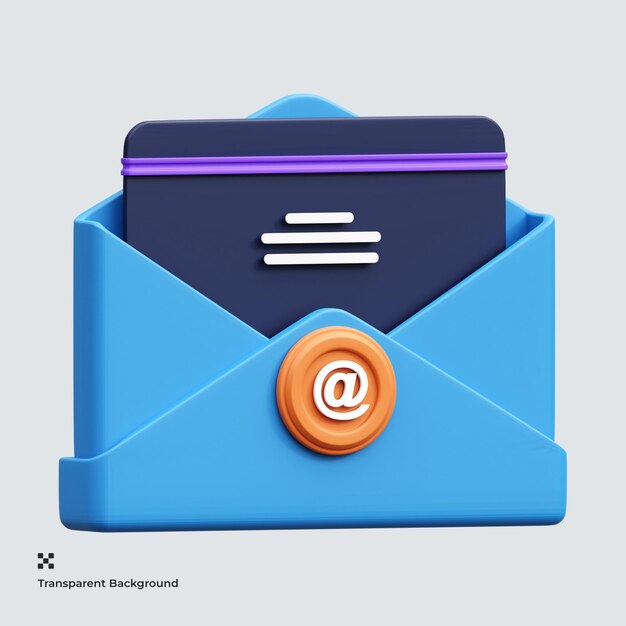 Email marketing 3d icon