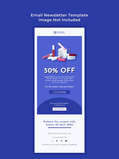 PSD email newsletter template 02