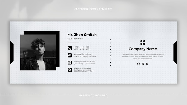 PSD email signature template design