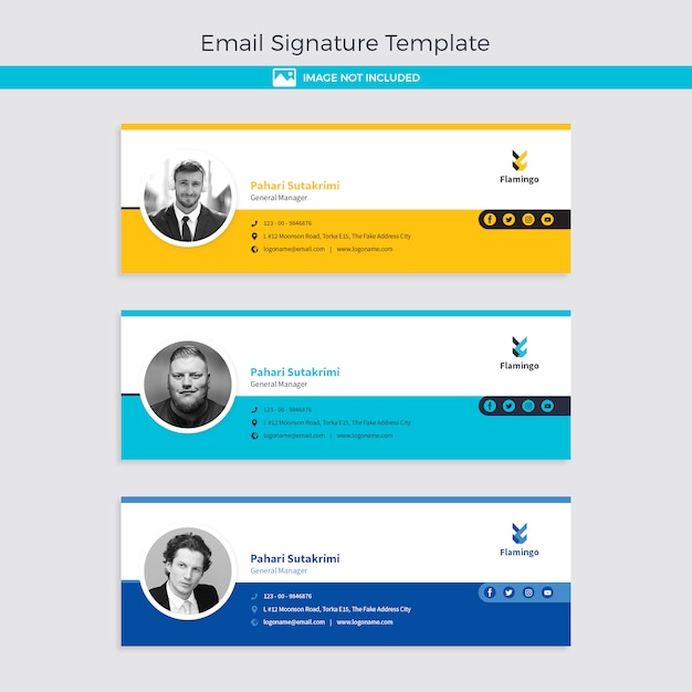 PSD email signature template