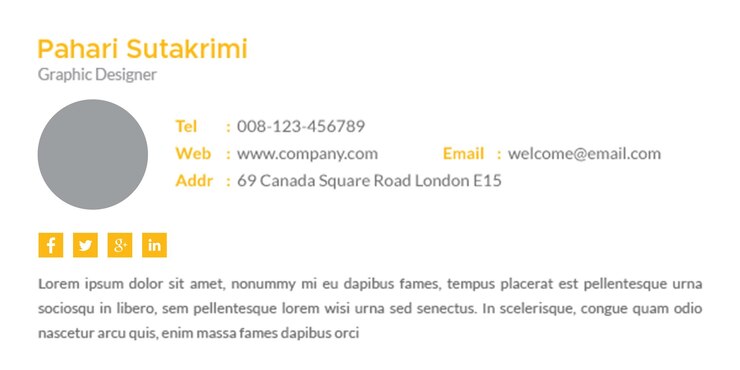 PSD email signature