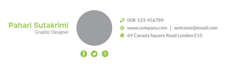 PSD email signature