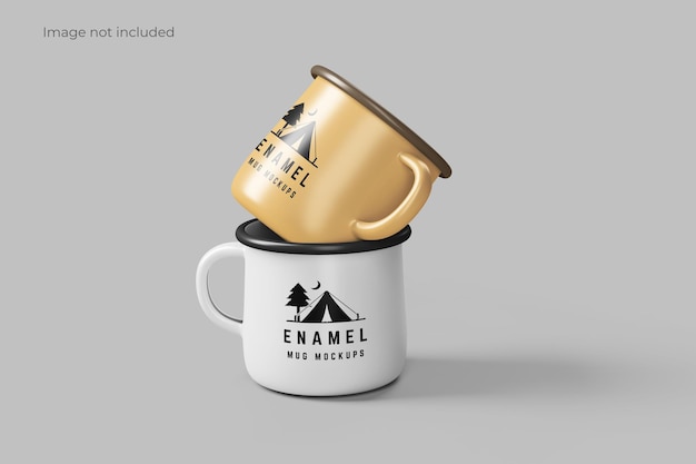 Emaille mok mockup