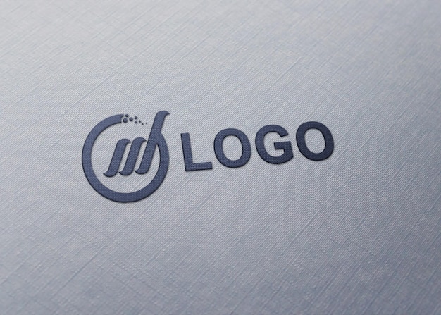 embossed logo mockup