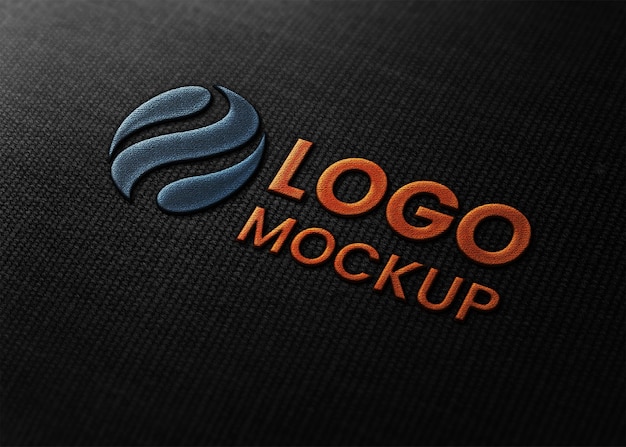 embossed logo mockup