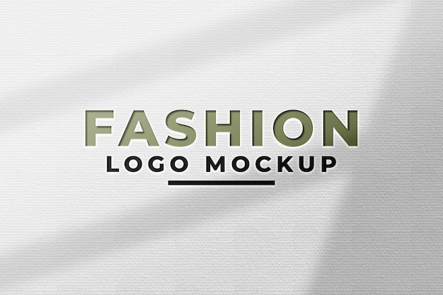 embossed logo mockup