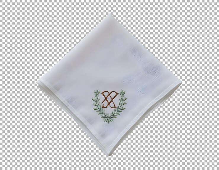 Embroidered Monogrammed Handkerchief