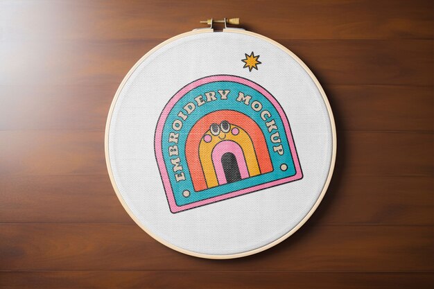 embroidery frame  top view