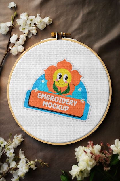 embroidery frame  top view