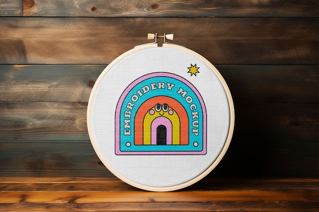 embroidery frame  top view