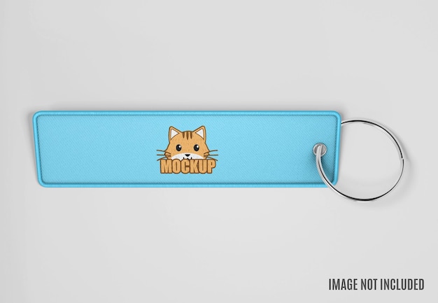 PSD embroidery keychain mockup