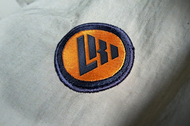 embroidery logo mockup