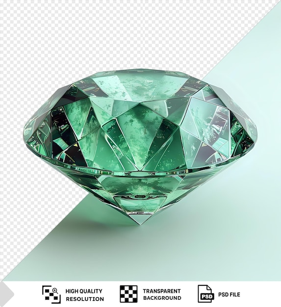 PSD emerald gemstone on a isolated background png psd