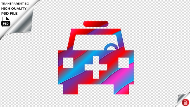 PSD emergency design2 vector icon red blue purple ribbon psd transparent