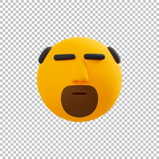 PSD emm emoticon 3d emoji icona