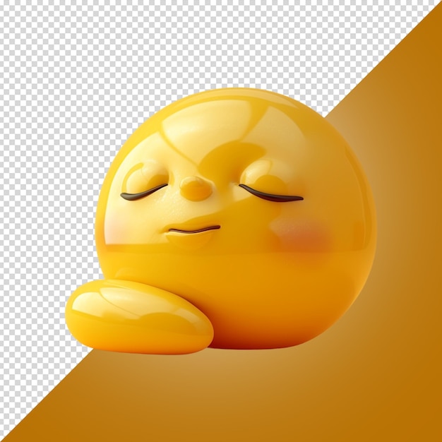 PSD emoji 3d isolated on white