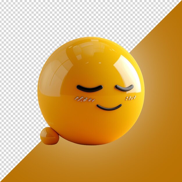 PSD emoji 3d isolated on white