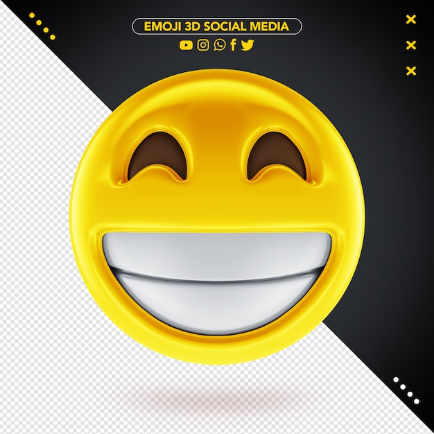 PSD emoji 3d социальные медиа