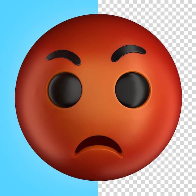 Emoji Boos 3D-afbeelding