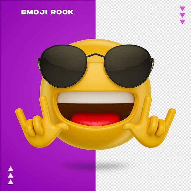 PSD emoji cartoon rock