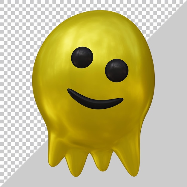 Emoji or emoticon for social media in 3d render