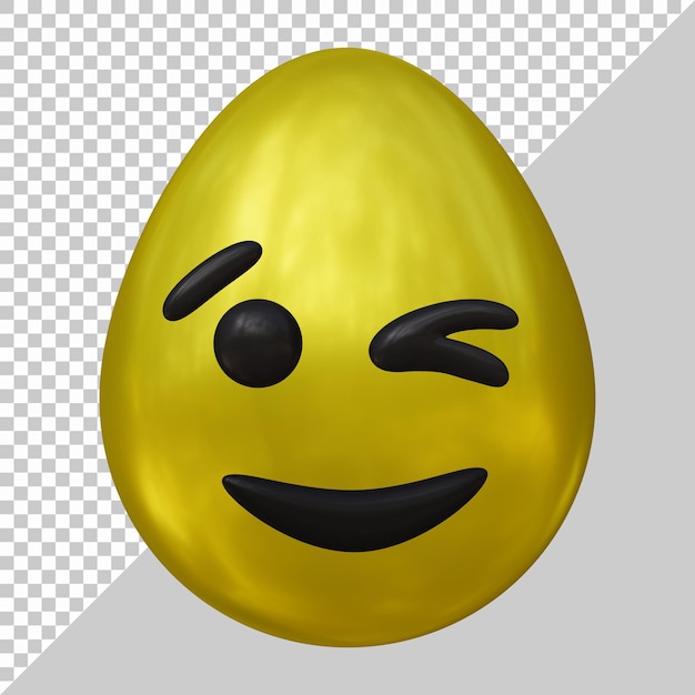 Emoji or emoticon for social media in 3d render