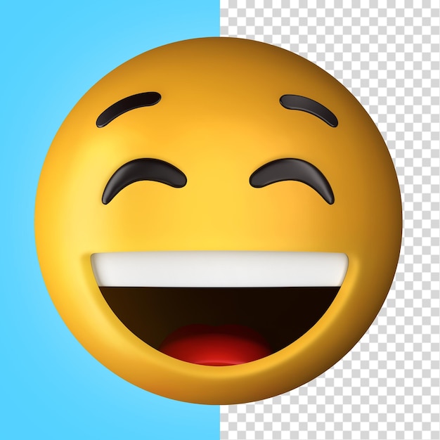 Emoji gelukkig - 3d illustratie