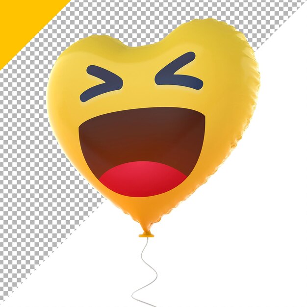 Emoji haha balloons 3d render