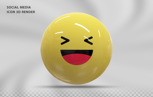 Emoji Haha Ikona Renderowania 3d Luksusu