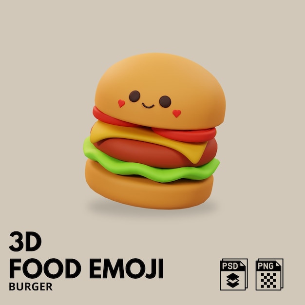 Emoji Jedzenia 3d