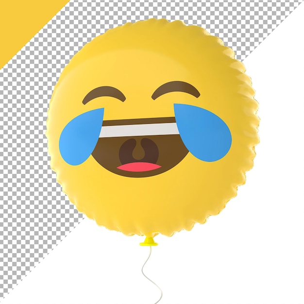 Emoji Radość Balony Renderowanie 3d